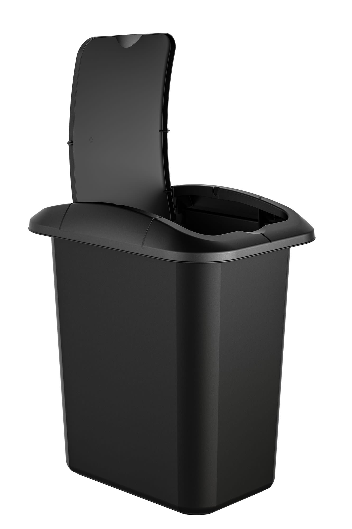 GuestSupply US | Suncast® Desk-Side Wastebasket, 7 Gallon, Black